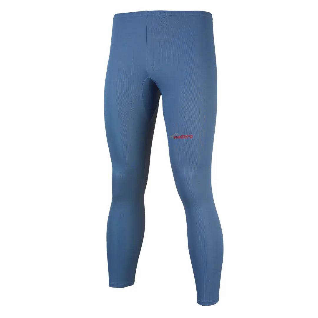 Front detail of Sub Zero Factor 1 unisex base layer leggings in cobalt blue