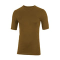 Front detail of Sub Zero Factor 1 short sleeve base layer in khaki