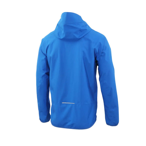 Reverse detail of Sub Zero mens lightweight waterproof jacket in blue 