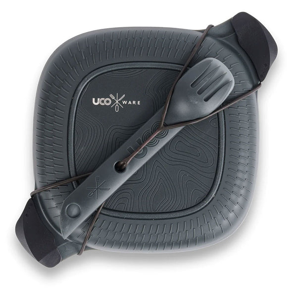UCO Eco Mess Kit 5 Piece in midnight grey packed shot on a white background