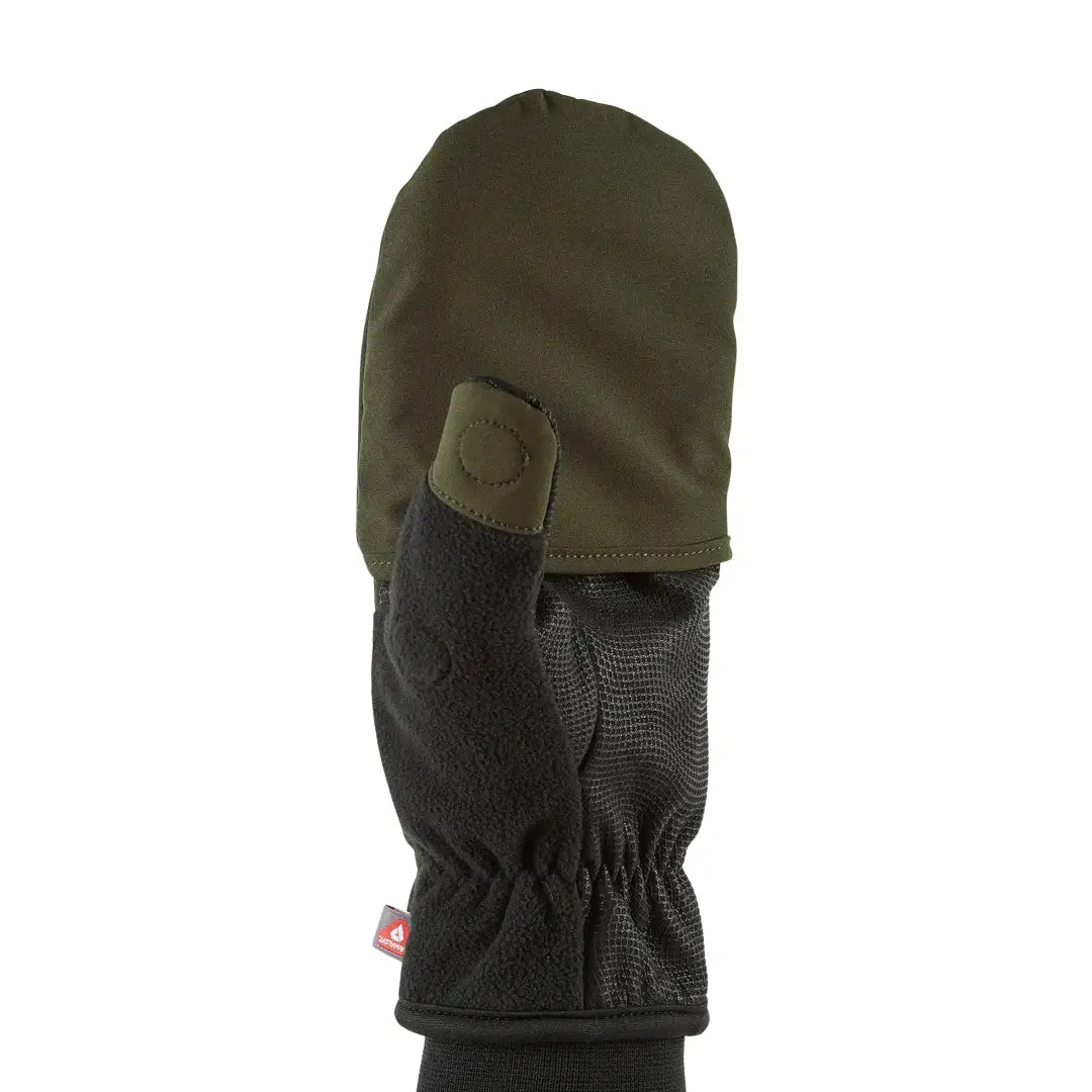 Palm detail of Sealskinz Walpole windproof convertible mitt 