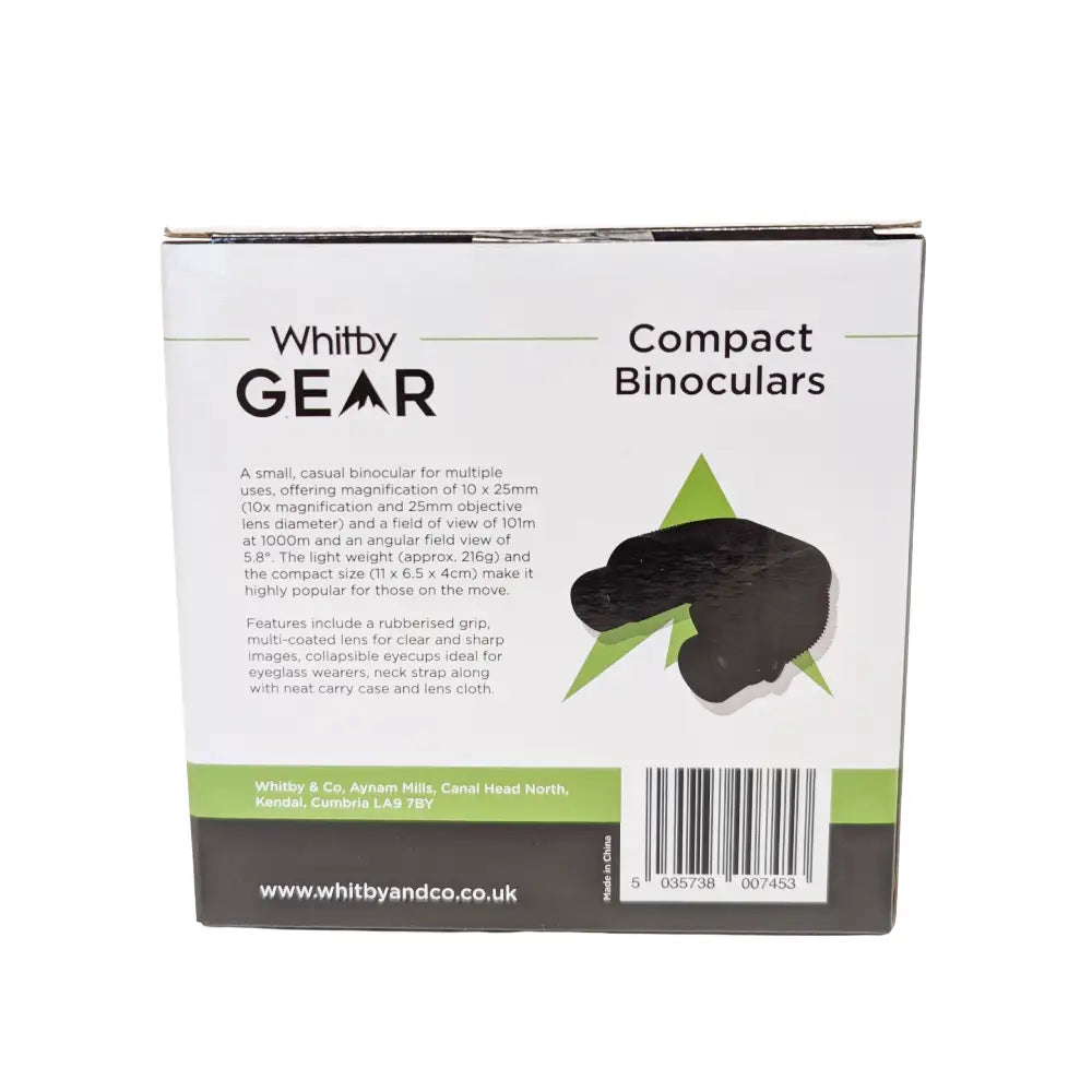 Whitby Gear Compact Binoculars 10 x 25mm