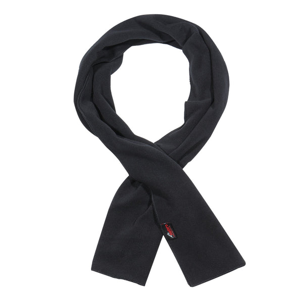 Sub Zero Factor 2 thermal fleece scarf in black size S/M photographed on a white background