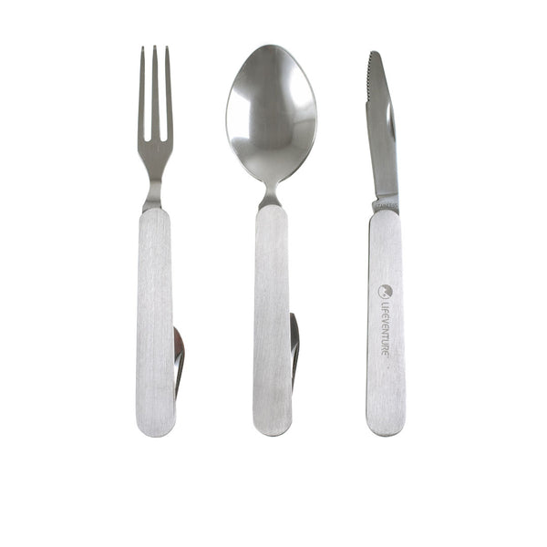 Lifeventure Stainless Steel Folding Cutlery Set