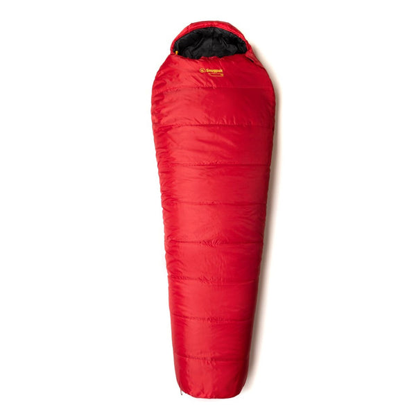 Snugpak The Sleeping Bag TSB in red photographed from above on a white background 