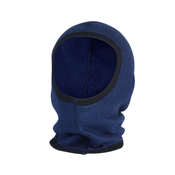 Sub Zero Factor 3 polyamide fleece balaclava in navy photographed in a studio on a white background