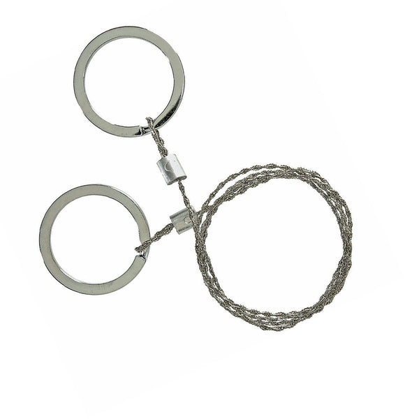 UST lightweight wire saw coiled showing the two finger pulls