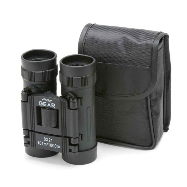 Whitby Gear Compact Robust Pocket Binoculars 8x Magnification