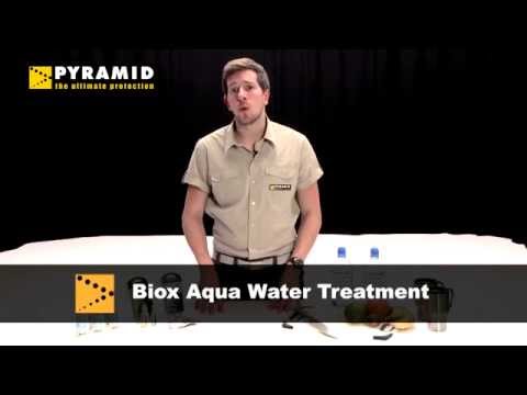 Instruction video on how to use Pyramid Biox Aqua chlorine dioxide water purification drops  in house